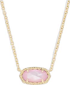 Elegant Pink Chain Necklace With Delicate Chain, Feminine Rose Gold Necklace With Adjustable Chain, Feminine Delicate Chain Necklace, Elegant Pink Gold Necklaces With Delicate Chain, Elegant Pink Gold Necklace With Delicate Chain, Chic Pink Necklace With Adjustable Chain, Elisa Gold Pendant Necklace, Elisa Pendant Necklace, More Feminine