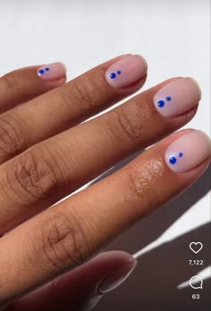 Short Nails Minimalist Design, Simple Nails Dots, Minimalist Dot Nails, Copenhagen Style Nails, Nail Inspo Dots, Summer Nails Dots, Mail Inspo Simple, Nails Dots Minimalist, Super Short Nails Ideas Simple