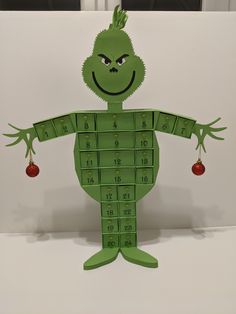 Grinch Advent Calendar Diy, Grinch Advent Calendar, Advent Calendar House, 12 Days Of Xmas, Christmas Advent Calendar Diy, Gift Exchange Games, Advent Calenders, Xmas Deco, Diy Calendar