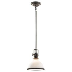 the pendant light is hanging from an adjustable ceiling fixture