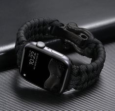 Survival Accessories, Fitbit Bands, Apple Watch Sizes, Survival Bracelet, Apple Watch Case, Rugged Look, Paracord Bracelets, Apple Watch Strap, Silicone Cover