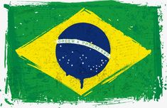 the flag of brazil on a white background