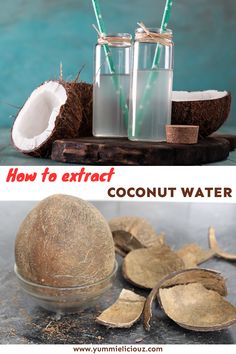 How to extract coconut water. Coconut water has a lot of health benefits. Coconut Extract Recipes, Coconut Water Benefits, Post Workout Drink, Coconut Smoothie, Natural Drinks, 140 Pounds, My Career, Proper Nutrition