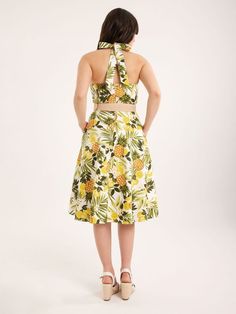 Mimosa, Halter Dress, Sleeveless Dress