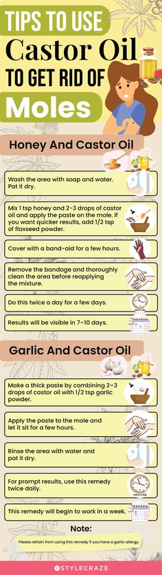 Remove Moles, Castor Bean, Skin Moles, Mole Removal, Home Remedy For Cough, Skin Tags, Cold Sores Remedies