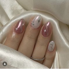 Nail Art Simple Aesthetic, Minimalist Nails Korean, Simple Korean Gel Nails, Korean Jelly Nails Simple, Nail Inspo Korean, Pink Korean Jelly Nails, Korean Gel Nails Simple Pink, Pink Jelly Nails Acrylic Korean, Korean Nail Designs