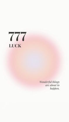 the cover of 777 lucky luck, with an abstract pink circle in the center