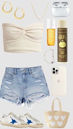 Outfits To Wear To A Graduation Party, Summer Beach Looks Outfit Ideas, Obx Outfits, Outfits For The Summer, Shuffles Preppy, Beach Ootd, Outfits For Summer, Outfit Ideas Summer, Looks Pinterest