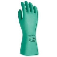 Providing a superior combination of strength and chemical resistance, the Ansell Sol-Vex Chemical Resistant Nitrile Gloves offer outstanding resistance against a variety of different types of chemical exposures, as well as snags, punctures, cuts, and abrasions. These unlined gloves have form-fitting fingers, an embossed finish, and a raised-diamond pattern grip that makes it easier to work with wet or slippery materials Diamond Pattern, Different Types, To Work, Pattern