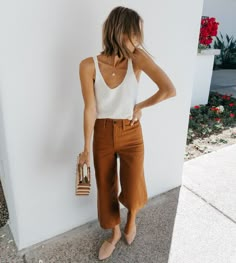 Madewell Style Summer, Madewell Aesthetic, Madewell Style, Fair Isles, Mode Casual, Wide Leg Cropped Pants, Outfit Trends, Cult Gaia