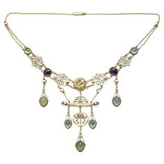 llustrated in our book: Beatriz Chadour-Sampson & Sonya Newell-Smith, Tadema Gallery London Jewellery from the 1860s to 1960s, Arnoldsche Art Publishers, Stuttgart 2021, cat. no. 333 Provenance: Family descent. This necklace was a gift to Lady Llewellyn-Smith and was commissioned by Sir Hubert Llewellyn-Smith from Henry Wilson, predating another commission by Sir Hubert, an enamelled Tiara 1909 now in the collection of the Goldsmiths' Company, London. This superb necklace is well-documented, in: Henry Wilson, Art Nouveau Necklaces, Bijoux Art Nouveau, Art Nouveau Antiques, Art Nouveau Pendant, Nouveau Jewelry, Medieval Jewelry, Pendant Watches, Art Nouveau Jewelry