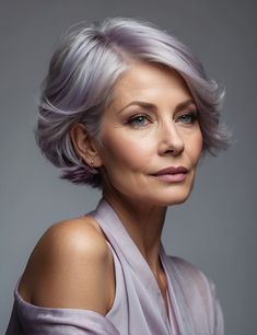 2024 Hair Color Trends For Women Over 50 Low Maintenance Short Haircut, Pixie Bob Haircut, Layered Bob Hairstyles, Short Hair Color, Ageless Beauty