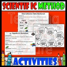 the scientific method worksheet for students to practice their math skills and help them understand what they are doing