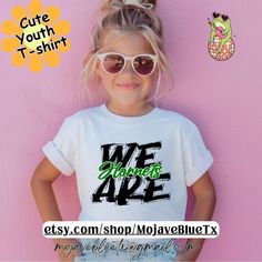 What a cool way to show your school spirit! Stand out from the crowd with this Boldly styled shirt. Available in black/white Youth Sizes for now. Adult sizes will be available in the near future :) -Youth Finished Measurements                                                  XS        S          M          L            XL Body Length                      17 1/2     19 1/4         22      23 1/2 25 1/2 Chest Width (Laid Flat)14       15        16        18           19 Free Shipping. Summer Streetwear T-shirt With School Spirit, Casual T-shirt For End Of School Year Fan Merchandise, Spring School Spirit T-shirt For Streetwear, Spring School Spirit Streetwear T-shirt, Spring Streetwear T-shirt With School Spirit Style, White Team Spirit T-shirt For School, White Team Spirit School T-shirt, White School Spirit T-shirt For Streetwear, White T-shirt With School Spirit For Streetwear