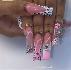 Uni Nails, Exotic Nail Designs, Beginner Nail Tech, Extra Nails, Boujee Nails, Deco Nails, Bling Nail Art