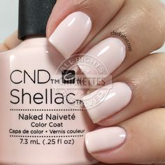 nails.quenalbertini: CND Shellac Naken Naivete | Chickettes Gel Nail Colors