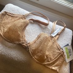 Nwt. Calvin Kline Bra In Color Nude And Size 32. B. Padded Cups Bra For Loungewear, Fitted Padded Bra For Loungewear, Spring Underwire Bra For Loungewear, Spring Loungewear Underwire Bra, Fitted Beige Bra With Lace Trim, Spring Beige Full Cup Bra, Fitted Beige Lace Trim Bra, Beige Lace Stretch Bra, Elegant Fitted Bra For Loungewear