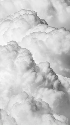 black and white photograph of clouds in the sky