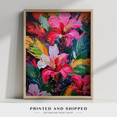 a painting on the wall that has been painted and shipped by baternian print shop