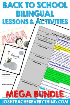 back to school bilingual lessons and activities for kids