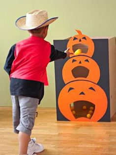 Halloween DIY Craft Ideas (22 Pics) Easy Halloween Games, Strašidelný Halloween, Pumpkin Patch Party, Halloween Infantil