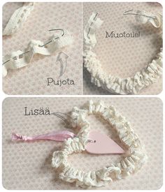 instructions to make crochet hair ties for baby's headbands and hair clips