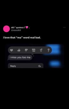 the text message is written in two different languages, and it says i love that m'word real bad