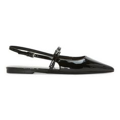 These Worthington women's Khloe pointed-toe ballet flats are an on-trend style to add into your wardrobe mix. Made from a silver-tone metallic faux leather, this closed-toe shoe has an open back with dual strap closures to keep your feet in place. Wear them with skinny jeans and a shirt or a dress. Closure Type: BuckleShoe Heel Height: 1/2 InchUpper/Outer Base Material: 100% TextileShoe Lining Material: PolyurethaneSole Material Content: 100% Thermoplastic-RubberToe Type: Pointed Toe, Closed Toe Outfits With Flat Shoes, Shoes Ballet Flats, Ballet Flats Black, Closed Toe Shoes, Black Ballet Flats, Trend Style, Ballet Flat Shoes, Ballet Flats, Open Back