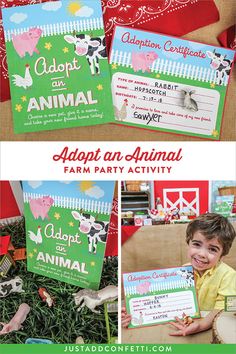 an animal farm party activity for kids