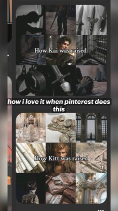 a collage of photos with the words how i love it when pinterest does this