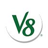 the v88 logo is shown in green on a white background, and it appears to be an eight