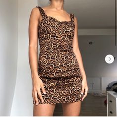 Reposhing This Item I Purchased From @Mchayban. Loved It, But Ready To Rotate For Something New. Questions? Leave A Comment Below! Leopard Print Sleeveless Mini Dress For Day Out, Sleeveless Leopard Print Mini Dress For Day Out, Flirty Fitted Brown Mini Dress, Trendy Leopard Print Mini Dress, Leopard Print Flirty Mini Dress, Flirty Mini Dress Leopard Print, Casual Brown Bodycon Dress For Date Night, Flirty Mini Length Leopard Print Dress, Zara Leopard Print Mini Dress For Spring