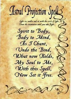 Astral Projection Spells Astral Projection Spell Jar, Impotence Spells, Simple Spells For Beginners, Witch Spells, Witch Things