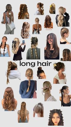 Cute Out Of Your Face Hairstyles, Hair Ideas For Vacation, Hair Inspo Long Hairstyles, Grad Party Hairstyles, Hair Ideas Down, Hair Styles For Curled Hair, Hair Tied Up, Hairstyles For Beach Day, Hairstyles For Freshly Washed Hair