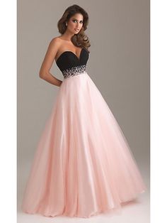 # dresses # Prom Night Dress, Ball Gowns Evening, Prom Dresses Ball Gown, Long Prom Dress, Beautiful Gowns, Pink And Black, Ball Dresses