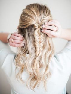 Star Braids, Trendy We Fryzurach, Fishtail Braid Hairstyles, Cute Braided Hairstyles, Fishtail Braid, Fashion Star, Easy Braids, Braid Hairstyles, Half Up Half Down Hair