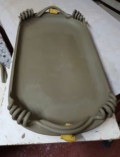 a large tray sitting on top of a table