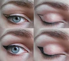 Makeup For Hooded Eyelids, Eye Eyeliner, Winged Eyeliner Makeup, Hooded Eye Makeup Tutorial, Hooded Eye Makeup