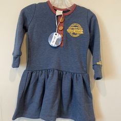 Super Cute For The Holidays! Comes With A Dress And A Cute Bow! Multiple Sizes Blue Fall Playtime Dress, Blue Dress For Playtime In Fall, Casual Dresses For Playtime In Fall, Blue Dress For Fall Dress-up, Cute Blue Twirl Dress For Playwear, Casual Blue Twirl Dress For Playtime, Girls Denim Dress, First Birthday Dresses, Pink Polka Dot Dress