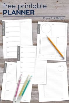 Free Planner Printables | Paper Trail Design weeklymealplannerprintable howtobudget #budgettool #productivityplanner #monthlyplanner Planer Printable Free, Free Pdf Planner 2024, A5 Daily Planner Printable Free, Planner Sheets Printables Free, Undated Planner Printables Free, Printable Organization Sheets Free, Free Printable A5 Planner Inserts, Junk Journal Planner, Planner Inserts Printable Free