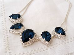 Hey, I found this really awesome Etsy listing at https://www.etsy.com/listing/223484357/navy-blue-swarovski-crystal-necklace Blue Sparkling Stone Necklaces For Wedding, Sapphire Jeweled Necklace For Wedding, Sapphire Crystal Bridal Necklace Gift, Blue Sparkling Stones Necklace For Wedding, Blue Necklaces With Sparkling Stones For Wedding, Elegant Blue Rhinestone Necklace For Wedding, Sapphire Pendant Necklace For Wedding, Blue Crystal Necklaces For Wedding, Silver Crystal Gemstone Necklace For Wedding