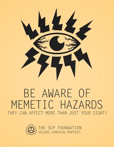 an eye with the caption be aware of mementoic hazards they can effect more than just your sight