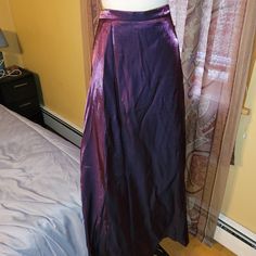 Royal Shimmering Purple Floor Length Skirt Size 22 New, Was Part Of A 2 Peice Outfit Now On Its Own. Purple Flared Maxi Skirt For Party, Purple Lined Skirt For Evening, Elegant Full Skirt In Purple, Elegant Purple Full Skirt Bottoms, Elegant Full Purple Skirt, Purple Pleated Maxi Skirt For Party, Purple Pleated Skirt For Party, Purple Floor, Rayon Skirt