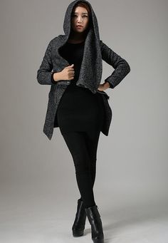 wool coat Gray Fitted Winter Pea Coat, Fitted Gray Winter Pea Coat, Trendy Long Sweater Coat For Winter, Fitted Gray Pea Coat For Winter, Trendy Winter Wool Outerwear, Trendy Wool Outerwear For Winter, Chic Winter Pea Coat With Long Sleeves, Chic Long Sleeve Winter Pea Coat, Trendy Pea Coat For Winter