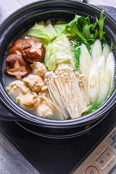 Chicken Mizutaki: Ultimate Guide to Hakata's Mizutaki Hotpot at Home #mizutaki #hotpot #kombu #dashi #chicken #meatball #ginger #miso #cabbage #enoki #carrot #dinner #dinnerrecipe | Sudachi Recipes Japanese Hot Pot Recipe, Hotpot Japanese, Hotpot At Home, Magical Desserts, Chicken Hotpot, Chef Taro, Okinawan Food, Spicy Hot Pot