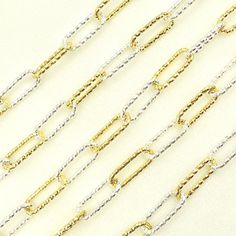 Gold Plate Paper Clip Chain by Foot, Drawn Necklace Chain, Gold and Silver  Chain, Rectangle Link Wholesale Unfinished Chain, Free Shipping Metal: 925 Sterling Silver Plating: 18k Gold Link: 15x5 mm Diamond Cut Oval  Item number: V10GS Length: sold by the foot. Choose the amount in the drop down menu.  Processing time: 1-2 business days Please note that color may slightly vary due to monitor color restrictions. We offer FREE domestic shipping for orders $35 and up We carry the highest quality of sterling silver, gold filled chains, various jewelry findings, supplies and charms. Please contact us at https://www.etsy.com/shop/jewelsandchains  If you have any questions regarding our product, wholesale or custom orders feel free to contact us, we will be happy to help you. We don't accept retu Silver Paper, Silver Chain Style, Gold Link, Chain Gold, Delicate Necklace, Gold Filled Chain, Necklace Chain, Paper Clip, Diamond Cut