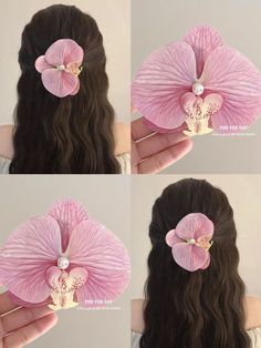 December Hair, Cute Hair Clips, Bow Ponytail, Hair Accessories Collection, Ootd Ideas, Cute Hair, Girly Accessories, April May, Diy Hair Accessories