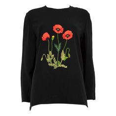 Flower Top, Top Floral, Flower Tops, Designer Items, Embroidered Flowers, Stella Mccartney, Luxury Design, Shirt Blouses, Bathing Suits