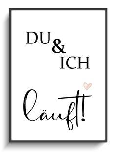 a black and white poster with the words, du & ih craft