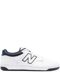 white/black calf leather panelled design logo patch to the side front lace-up fastening round toe flat rubber sole White Lace-up Skate Shoes With Logo, Classic New Balance Lace-up Skate Shoes, Classic New Balance Skate Shoes For Streetwear, Sporty Custom Sneakers With Logo Detail For Streetwear, Classic Custom Sneakers With Embossed Logo For Sports, New Balance Classic Low-top Skate Shoes, Classic New Balance Low-top Skate Shoes, Classic Low-top New Balance Skate Shoes, Sporty Sneakers With Logo For Streetwear